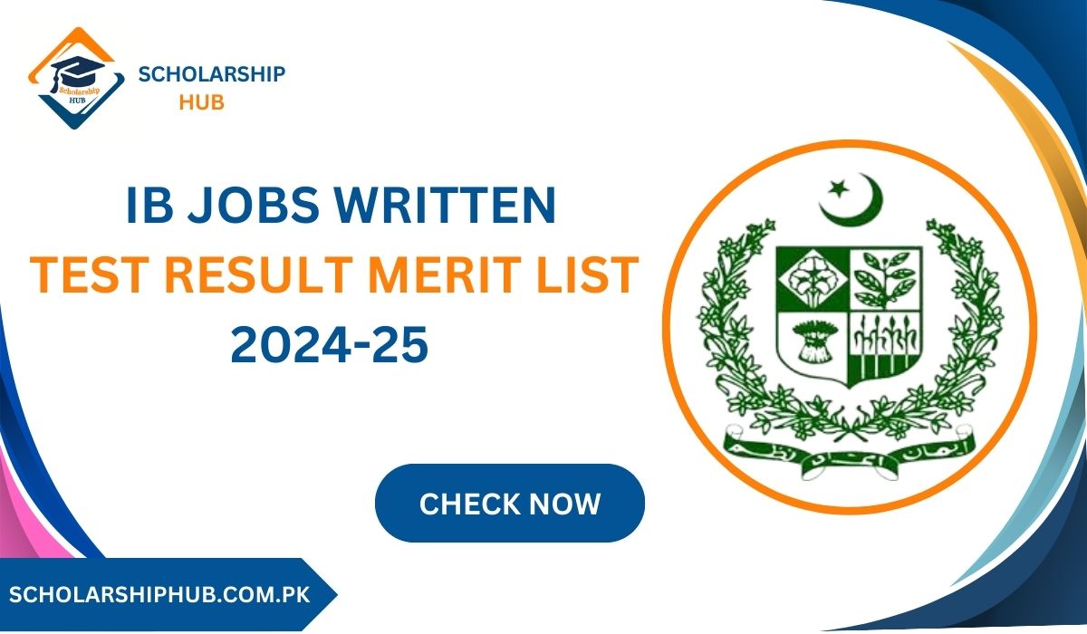 Ib Jobs Written Test Result Merit List 2024-25