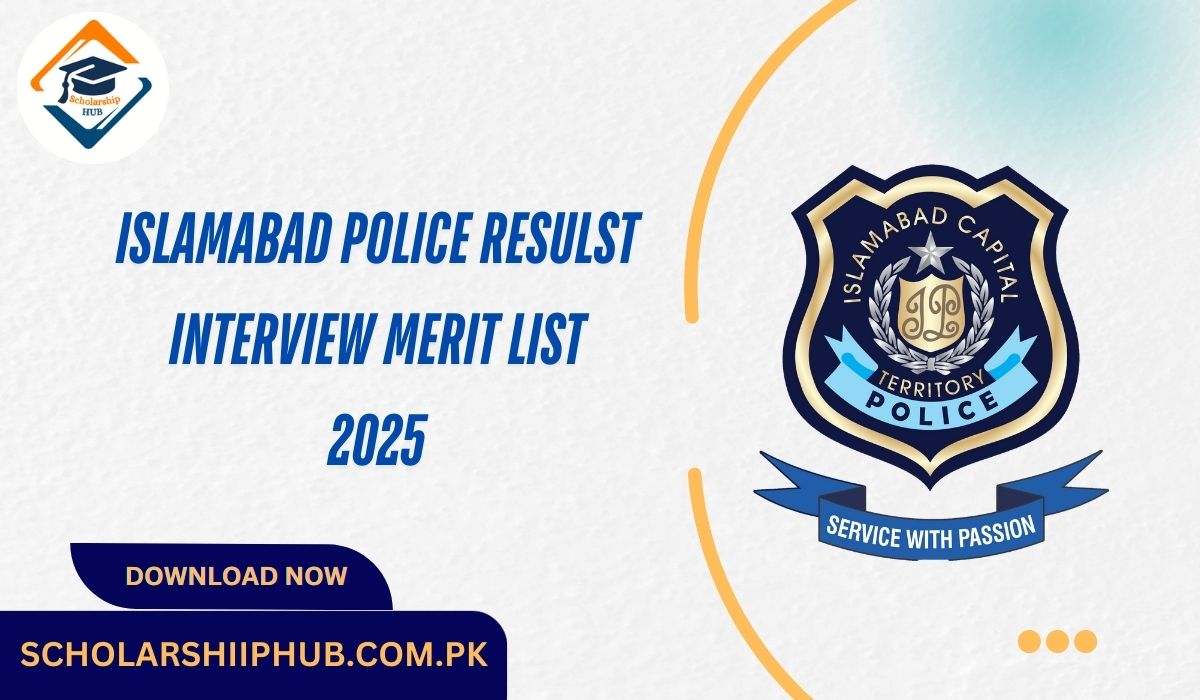Islamabad Police Result Interview Merit List