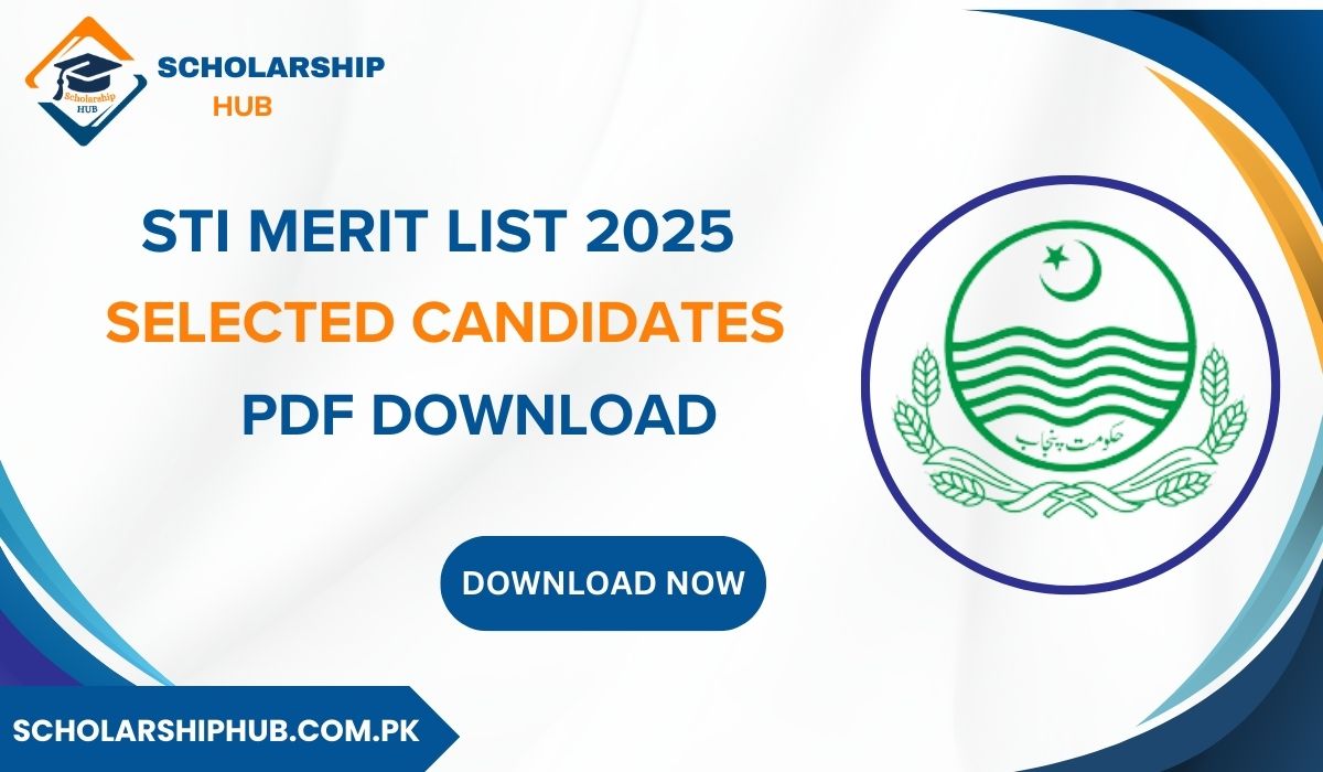STI MERIT LIST 2025 SELECTED CANDIDATES