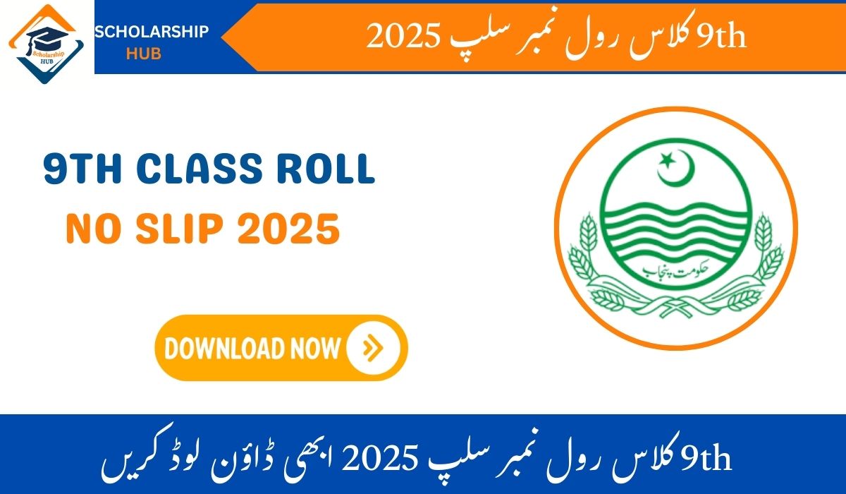 9th Class Roll No Slip 2025
